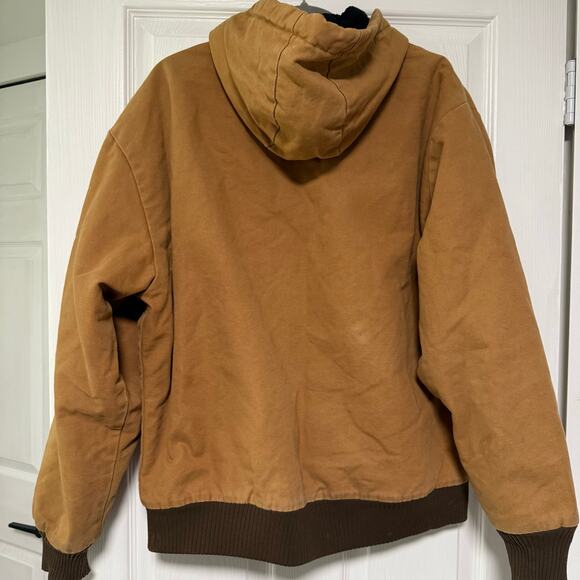 Polar King by Key Men's Tan Canvas Full Zip Hooded Lined Jacket Size Large - Picture 11 of 16